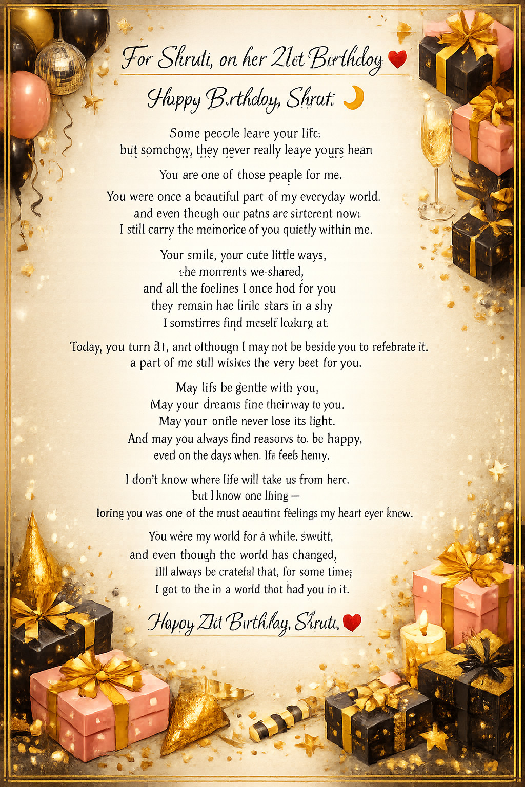 Greeting card preview